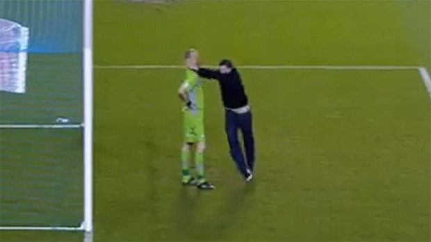 Goalkeeper Chris Kirkland assaulted by fan