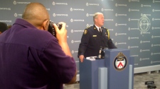 Toronto police Chief Bill Blair at news conference