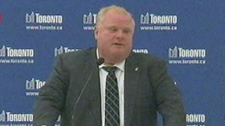 Mayor Rob Ford speaks at news conference