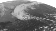 Hurricane Sandy superstorm landfall East Coast