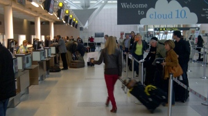 Pearson airport departures Hurricane Sandy
