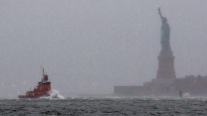Hurricane Sandy superstorm New York landfall