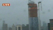 Crane collapse Sandy NYC 