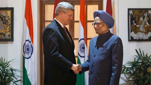 Stephen Harper India visit Manmohan Singh