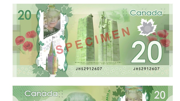 Bank of Canada $20 polymer bill enters circulation