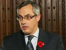 Industry Minister Tony Clement says the government will block the $40 billion hostile takeover of PotashCorp to Anglo-Australian buyer, BHP Billiton in Ottawa on Wednesday, Nov. 3, 2010.
