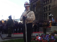 Remembrance Day is honoured at Old City Hall. (CP24/Caryn Lieberman)