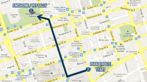 Toronto Argonauts Grey Cup victory parade route