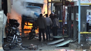 Car bombing Damascus Syria suburb