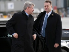Prime Minister Stephen Harper departs from the Ottawa International in Ottawa on Thursday, Nov. 18, 2010 on route to the NATO Summit in Lisbon, Portugal. (THE CANADIAN PRESS/Sean Kilpatrick)