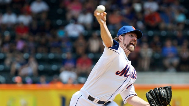New York Mets' R.A. Dickey 