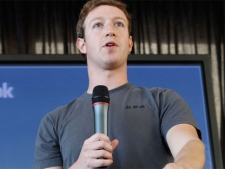 Facebook CEO Mark Zuckerberg talks about the new Facebook messaging service at an announcement in San Francisco, Monday, Nov. 15, 2010.(AP / Paul Sakuma)