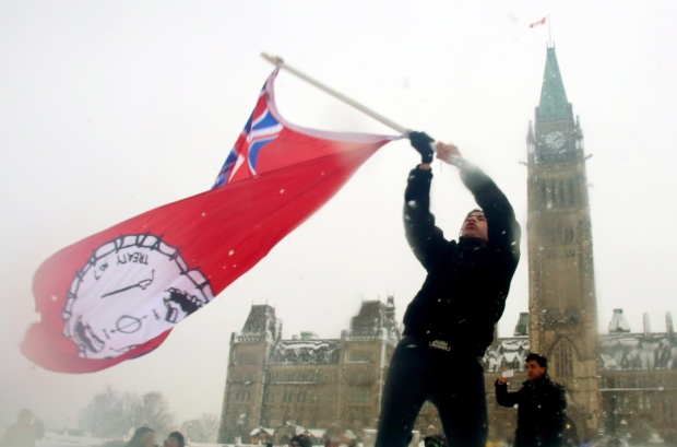 Idle no more protest in Ottawa