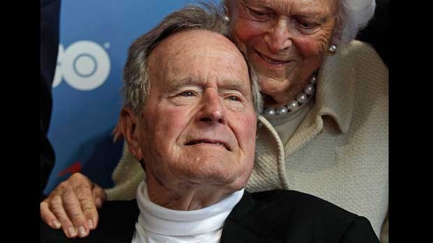 George H.W. Bush, intensive care, hospitalized