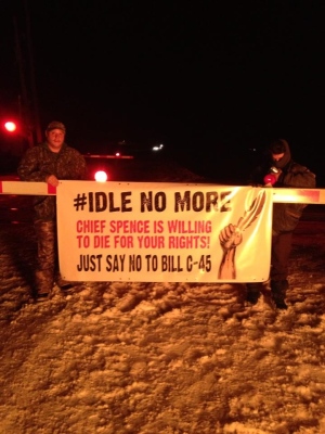 Idle No More Protest blocks Via rail trains