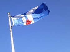 Toronto's municipal flag appears in this file photo. (CP24/Maurice Cacho)