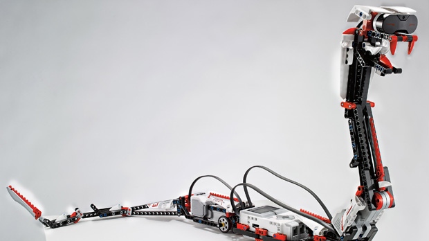 Lego robotics kit talks to iPhones infrared eyes