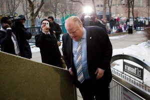 Ford leaves court after appeal to stay in office