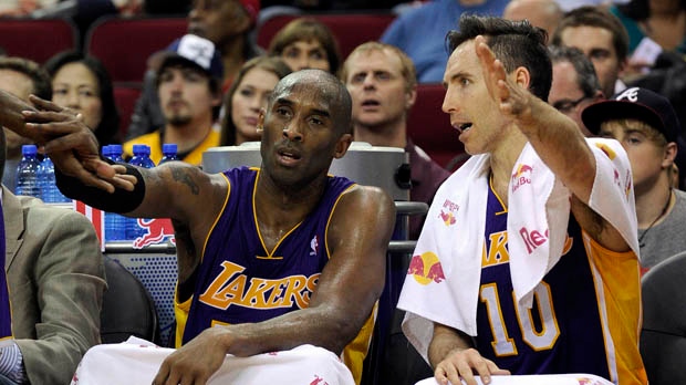 Steve Nash Kobe Bryant Los Angeles Lakers NBA
