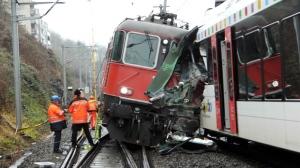 Neuhausen Switzerland train crash