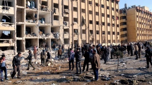 Aleppo Syria University bombing blast