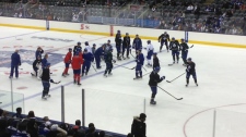 Toronto Maple Leafs open practice ACC lockout