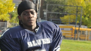Tyson Bailey, seen here during football practice at Central Tech, is Toronto's 3rd homicide victim of 2013. 