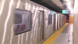 A TTC subway train is pictured. (File)
