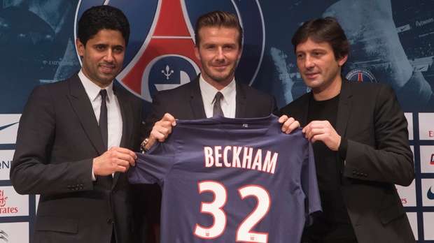 David Beckham signs contract Paris Saint-Germain