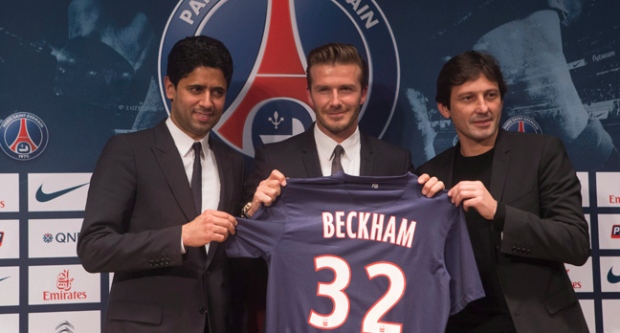 David Beckham, Paris St Germain, french, media