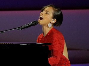 Alicia Keys Will.i.am charity event Grammys