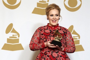 Adele at 55th annual Grammy Awards