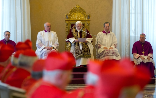 Pope Benedict XVI announces resignation
