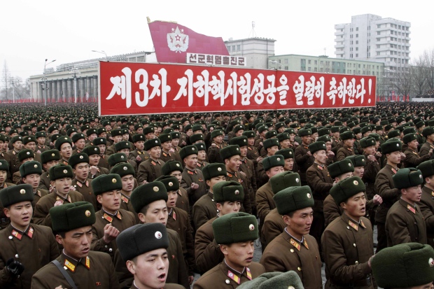 Pyongyang North Korea nuclear test rally