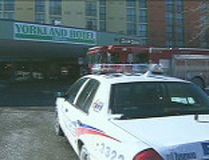 A hotel near Highways 401 and 404 had to be evacuated after a gas leak scare on Jan. 23, 2011.