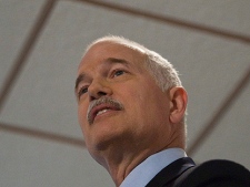 Leader of the New Democratic Party Jack Layton delivers a speech on Senate reform in Ottawa on Wednesday, January 26, 2011. (THE CANADIAN PRESS/Pawel Dwulit)