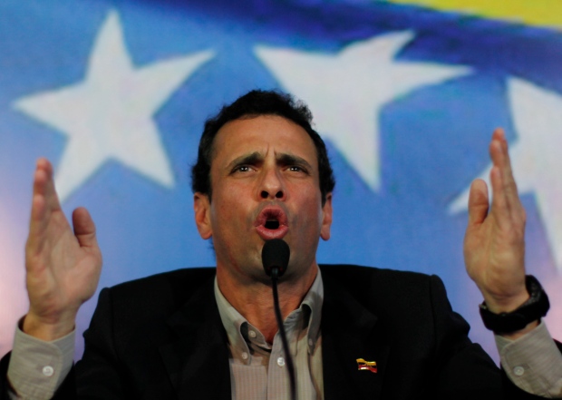 Opposition leader Henrique Capriles run Chavez