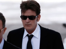 Charlie Sheen arrives at the Pitkin County Courthouse in Aspen, Colo., on Monday, Feb. 8, 2010. (AP / David Zalubowski)
