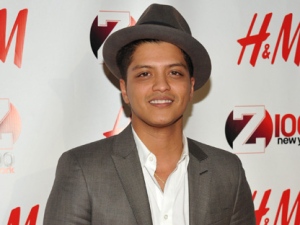 Musician Bruno Mars attends the Z100 Jingle Ball concert at Madison Square Garden on Friday, Dec. 10, 2010, in New York. (AP/Evan Agostini)