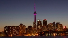 Toronto CN Tower Earth Hour