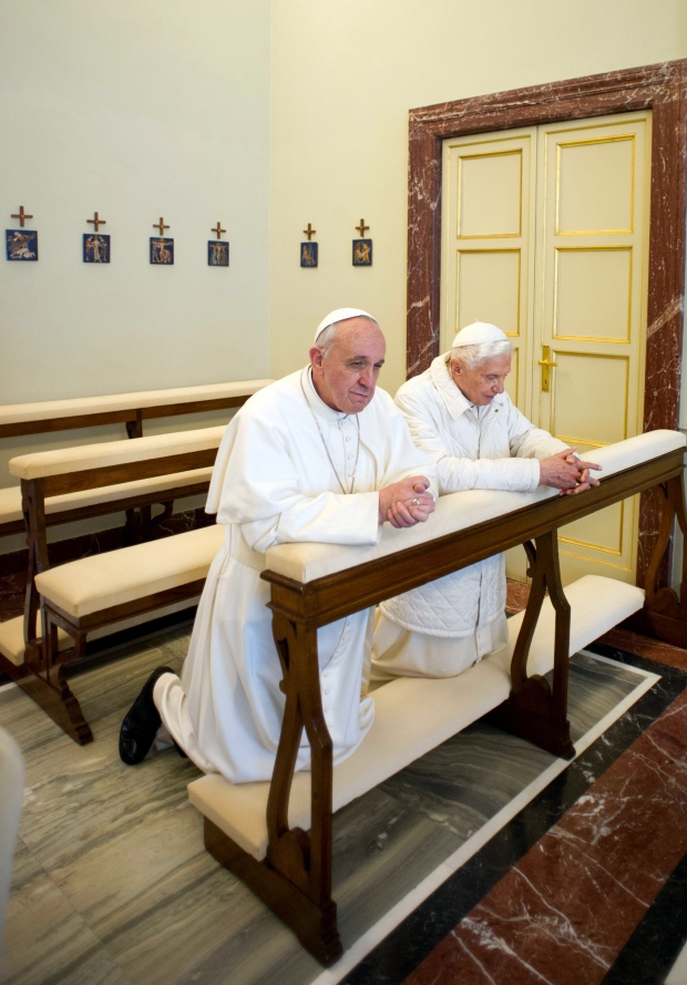 Pope Francis Benedict historic meeting