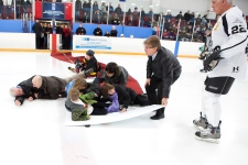 TTC dignitaries slip at hockey game