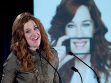 Canadian Olympic athlete Clara Hughes speaks during an announcement in Ottawa on Tuesday Sept. 21, 2010. Hughes was featured in Bell's Let's Talk Day campaign. Bell is donating $3.3 million to mental health initiatives.