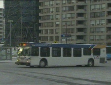 A York Region Transit bus is pictured. Bus drivers and mechanics may go on strike as early as Monday, Feb. 14, 2011.