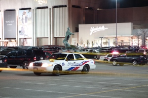 Police investigate a fatal shooting outside Yorkdale Shopping Centre on Saturday, March 30, 2013. (Tom Podolec/CTV)