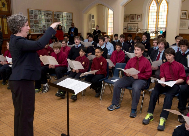 Toronto school choir sings for Pope Francis