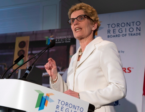 Ontario Premier Kathleen Wynne transit funding