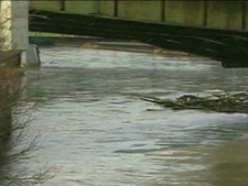 The city is warning people to stay away from the banks of streams and ponds due to hazardous conditions.