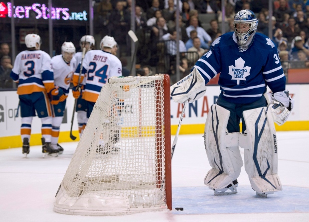 Toronto Maple Leafs goaltender James Reimer