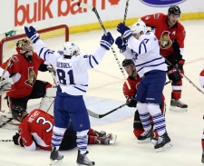 Maple Leafs clinch playoff spot beat Senators